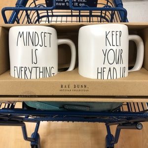 Rae Dunn mindset is everything keep your head up